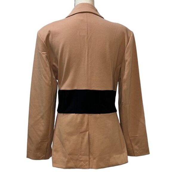 NY&Co Contrast Corset Waist Blazer - Picture 6 of 11